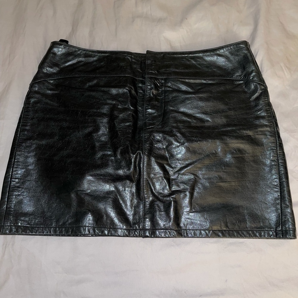 Gap Leather Mini Skirt / Black / Sz. 12 / NWOT